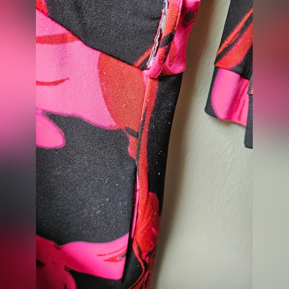 Taylor Fit & Flare Stretchy Dress Size 14 - Picture 3 of 5